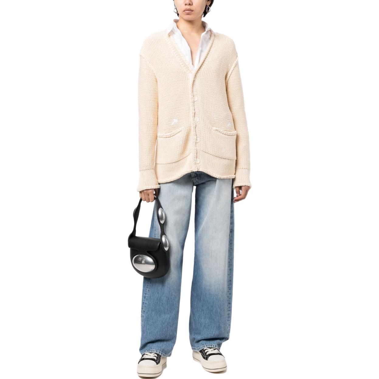 Lookbook (W) R13 SS23 V領長袖針織毛衣 米色 R13WY151Y055B