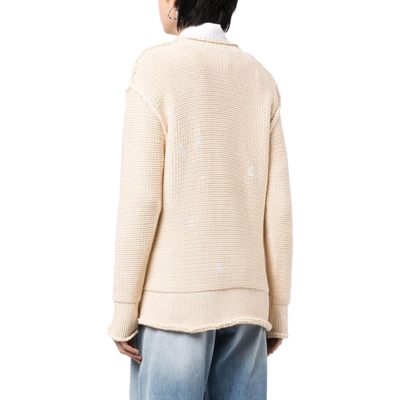 Shop (W) R13 SS23 V領長袖針織毛衣 米色 R13WY151Y055B