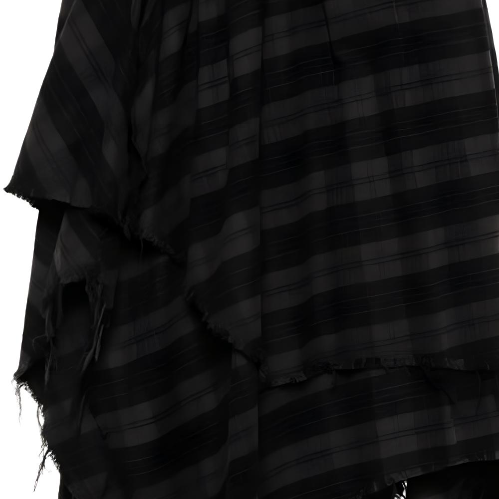 Sizing (W) R13 SS24 非對稱下擺黑色格紋長裙 彈性腰帶 R13WR321-R390B