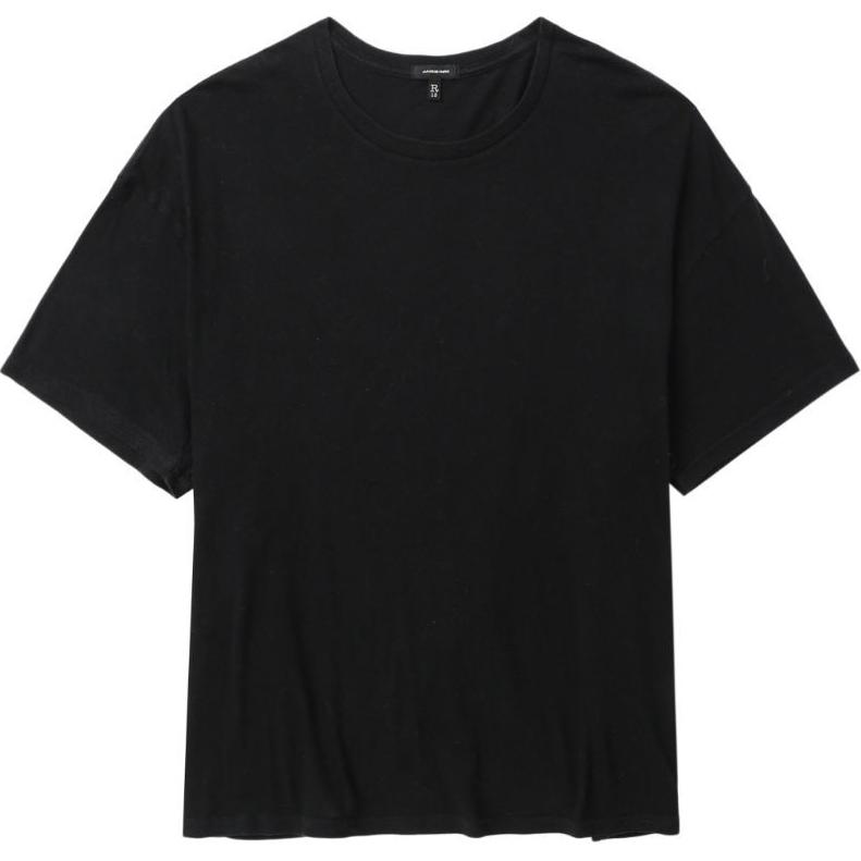 Order (W) R13 SS24 黑色純色圓領短袖T恤 R13WK141001BA
