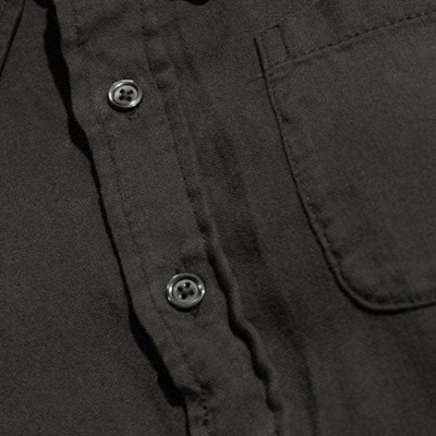 (W) R13 SS24 黑色純色短版長袖襯衫附尖領。 R13WR269-R380B Details for (W) R13 SS24 黑色純色短版長袖襯衫附尖領。 R13WR269-R380B