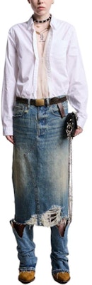 (W) R13 SS24 仿舊寬鬆丹寧長裙 克林頓藍 R13WD100-D173D Lookbook (W) R13 SS24 仿舊寬鬆丹寧長裙 克林頓藍 R13WD100-D173D