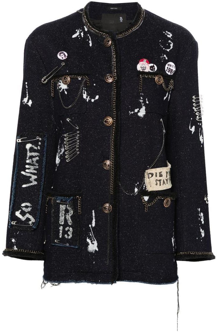 women-r13-ss-24-navy-blue-letter-graffiti-button-up-jacket-r13-wd-127-d229-a
