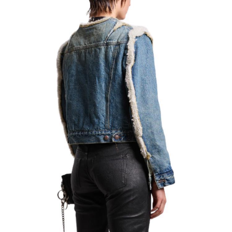 Shop (W) R13 SS24 修身剪裁短版牛仔外套 克林頓藍 R13WD099-D173E