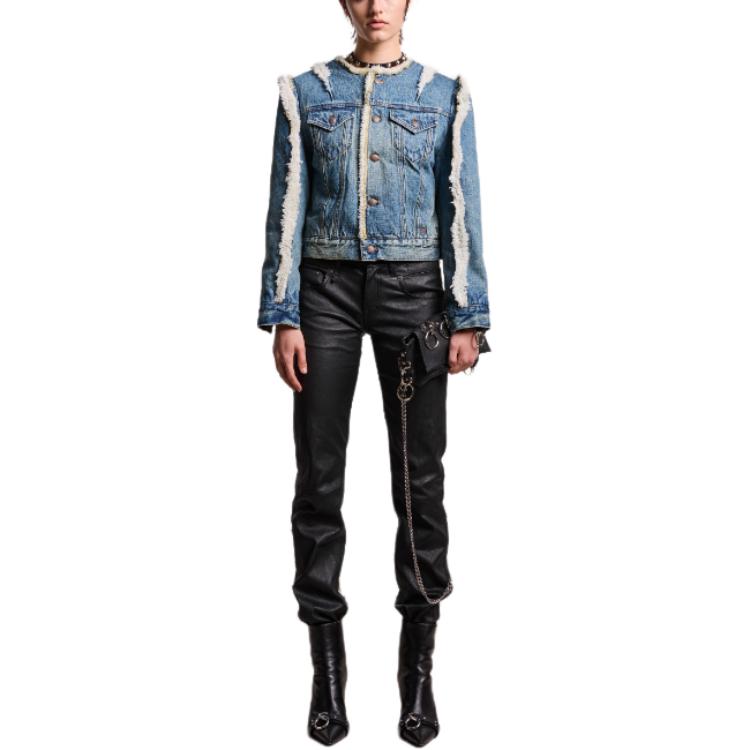 Sizing (W) R13 SS24 修身剪裁短版牛仔外套 克林頓藍 R13WD099-D173E