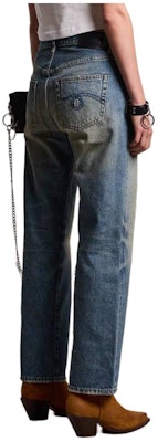 (W) R13 SS24 水洗褪色直筒牛仔褲 藍色 R13W5083-D173A Shop (W) R13 SS24 水洗褪色直筒牛仔褲 藍色 R13W5083-D173A