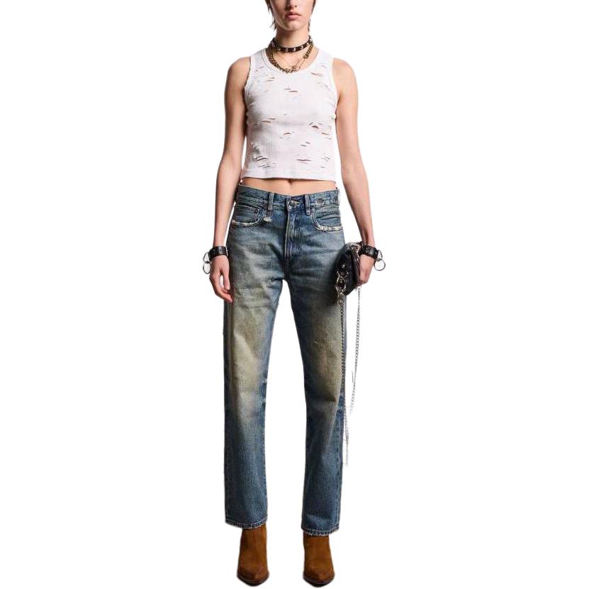 Purchase (W) R13 SS24 水洗褪色直筒牛仔褲 藍色 R13W5083-D173A