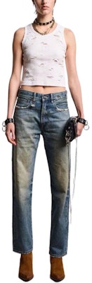 (W) R13 SS24 水洗褪色直筒牛仔褲 藍色 R13W5083-D173A Purchase (W) R13 SS24 水洗褪色直筒牛仔褲 藍色 R13W5083-D173A