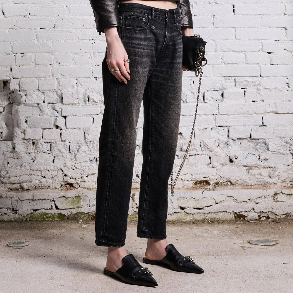 Purchase (W) R13 SS24 워시드 루즈 핏 스트레이트 레그 진. R13WD103-D175A