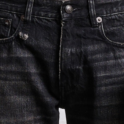 (W) R13 SS24 워시드 루즈 핏 스트레이트 레그 진. R13WD103-D175A Details for (W) R13 SS24 워시드 루즈 핏 스트레이트 레그 진. R13WD103-D175A