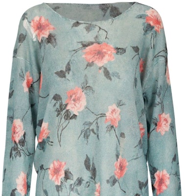 (W) R13 SS24 花卉印花圓領針織毛衣 淺藍色 R13WY212Y127BBLU Shop (W) R13 SS24 花卉印花圓領針織毛衣 淺藍色 R13WY212Y127BBLU