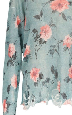 (W) R13 SS24 花卉印花圓領針織毛衣 淺藍色 R13WY212Y127BBLU Purchase (W) R13 SS24 花卉印花圓領針織毛衣 淺藍色 R13WY212Y127BBLU