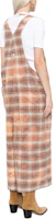 Shop (W) R13 SS24 橙色格紋方領口袋寬鬆連身吊帶褲 女款 R13WR147R389B
