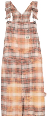 (W) R13 SS24 橙色格紋方領口袋寬鬆連身吊帶褲 女款 R13WR147R389B Details for (W) R13 SS24 橙色格紋方領口袋寬鬆連身吊帶褲 女款 R13WR147R389B