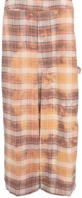 (W) R13 SS24 橙色格紋方領口袋寬鬆連身吊帶褲 女款 R13WR147R389B Sizing (W) R13 SS24 橙色格紋方領口袋寬鬆連身吊帶褲 女款 R13WR147R389B