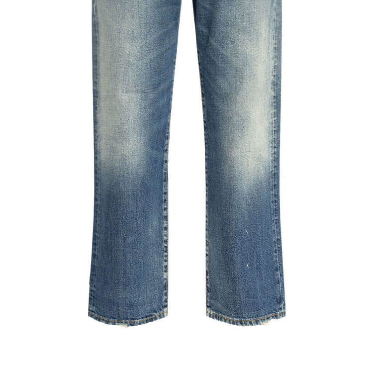 Cheap (W) R13 SS24 女款水洗刷舊破壞拉鍊口袋牛仔褲 - 藍色. R13W5083D216A