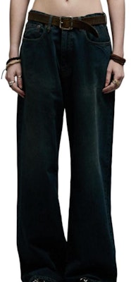 (W) R13 SS24 女款洗水寬褲牛仔褲附拉鍊口袋 深藍色 Camden Navy R13WD038-D203A Lookbook (W) R13 SS24 女款洗水寬褲牛仔褲附拉鍊口袋 深藍色 Camden Navy R13WD038-D203A