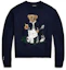 Order (W) Ralph Lauren Bear Intarsia Knit Sweater FW24 Navy Biru Pullover. WMXGSWENC020056-410