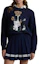 Shop (W) Ralph Lauren Bear Intarsia Knit Sweater FW24 Navy Biru Pullover. WMXGSWENC020056-410