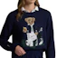 Details for (W) Ralph Lauren Bear Intarsia Knit Sweater FW24 Navy Biru Pullover. WMXGSWENC020056-410