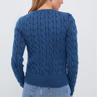 (W) 拉夫劳伦 Indigo 标志针织圆领开衫 SS25. 211955325-005 Purchase (W) 拉夫劳伦 Indigo 标志针织圆领开衫 SS25. 211955325-005