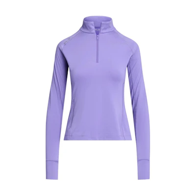 (Women) Ralph Lauren Slim Fit Mock Neck Long Sleeve Logo Tee Purple FW24. WMXGKNINC020224-500