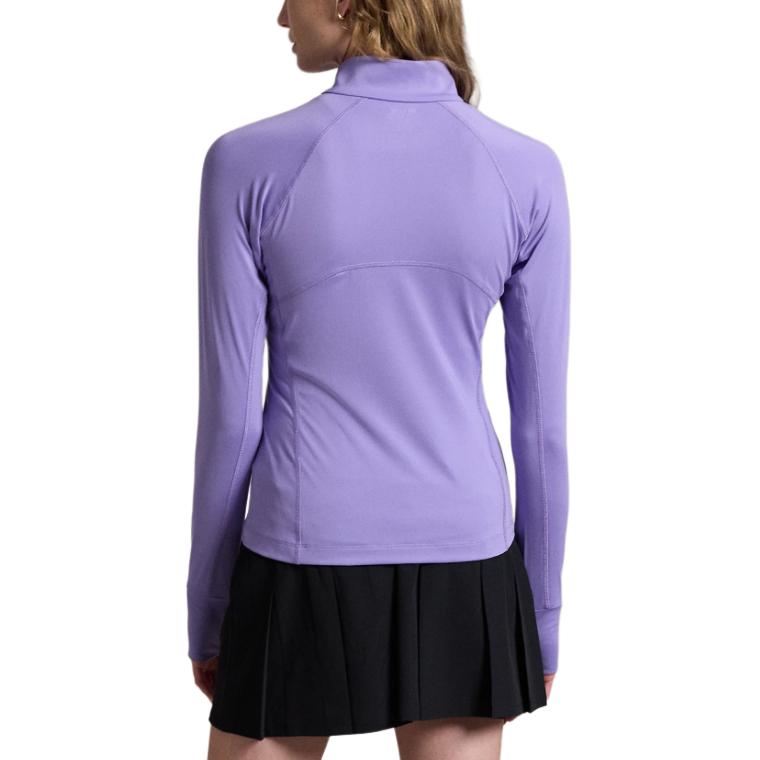 Shop (W) Ralph Lauren Slim Fit Mock Neck Lengan Panjang Logo Ungu FW24. WMXGKNINC020224-500