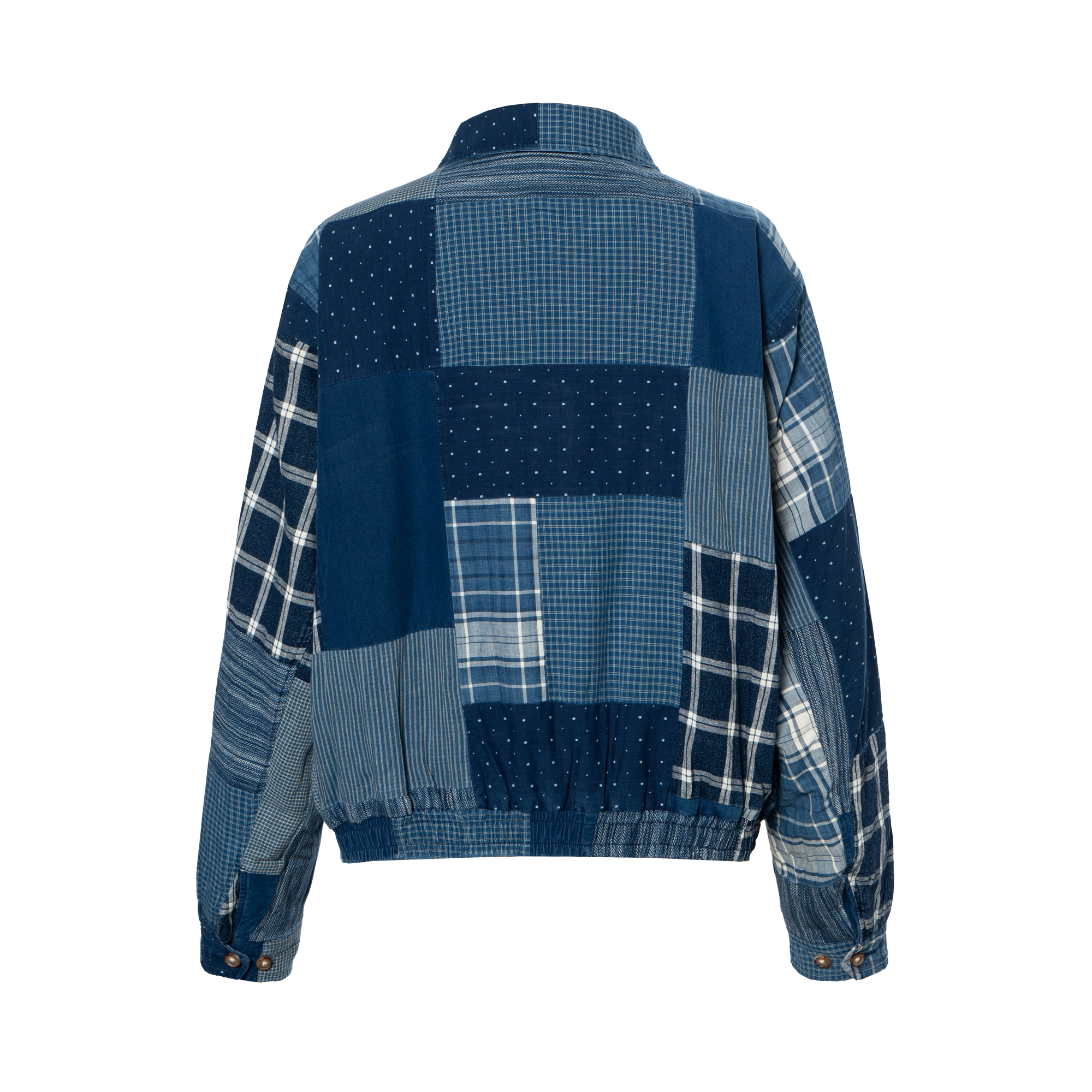 Lookbook (W) 拉夫劳伦蓝色拼接长袖拉链夹克 211959195-001