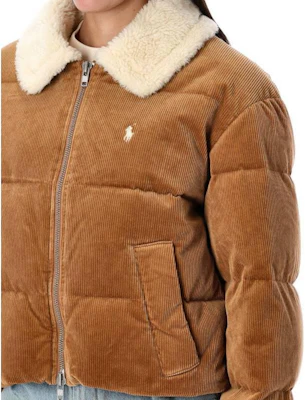 (W) Ralph Lauren駱駝色拉鍊長袖翻領外套附品牌刺繡 211947668-001 Details for (W) Ralph Lauren駱駝色拉鍊長袖翻領外套附品牌刺繡 211947668-001