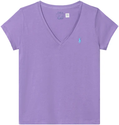 (Women) Ralph Lauren Embroidered Logo V-Neck Short Sleeve T-Shirt Women. 211682523-095 Buy (Women) Ralph Lauren Embroidered Logo V-Neck Short Sleeve T-Shirt Women. 211682523-095