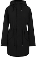 (Women) Ralph Lauren FW21 Solid Black Belted Hooded Jacket WMPOOTWN5A20015-001 (Women) Ralph Lauren FW21 Solid Black Belted Hooded Jacket WMPOOTWN5A20015-001