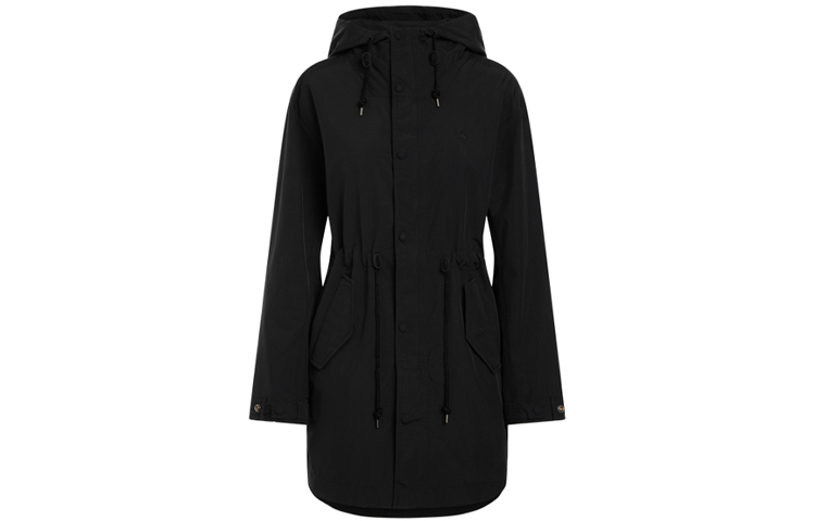 Order (W) 拉夫劳伦 FW21 纯黑腰带连帽外套 WMPOOTWN5A20015-001