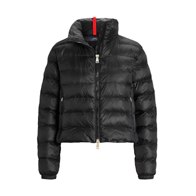 (Women) Ralph Lauren FW22 Black Taffeta Zip-Up Jacket WMPOOTWN2820184-001