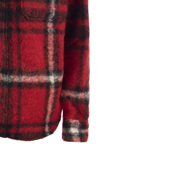 Details for (W) Ralph Lauren FW23 紅色格紋拼接長袖外套 211916031-001