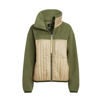 (Women) Ralph Lauren FW23 RLX Green Patchwork Relaxed Fit Casual Jacket WMRXOTWN2820010-999