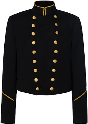 (W) 拉夫·劳伦 FW23 修边高领纽扣夹克 黑色 211761883-001 Order (W) 拉夫·劳伦 FW23 修边高领纽扣夹克 黑色 211761883-001