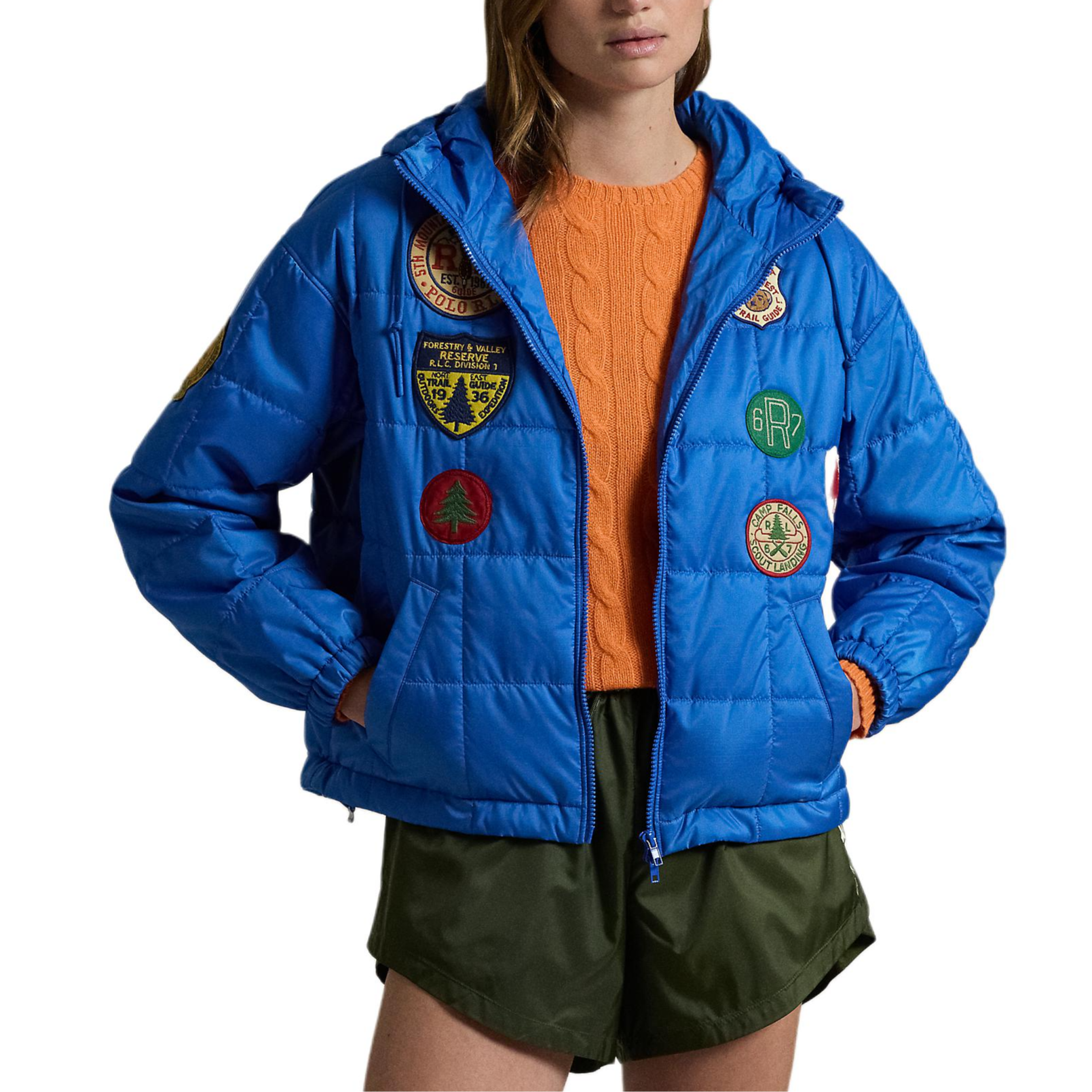 (Women) Ralph Lauren FW24 Bright Blue Embroidered Logo Zip Hoodie Jacket WMPOOTWN2820297-BRIGHT-BLUE 圖 4