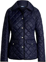 (Women) Ralph Lauren FW24 Navy Blue Solid Pony Logo Button-Up Jacket 211940996-001 (Women) Ralph Lauren FW24 Navy Blue Solid Pony Logo Button-Up Jacket 211940996-001