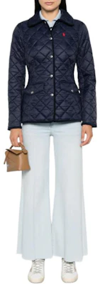 (W) 拉夫劳伦 FW24 海军蓝小马标志纽扣夹克 211940996-001 Lookbook (W) 拉夫劳伦 FW24 海军蓝小马标志纽扣夹克 211940996-001