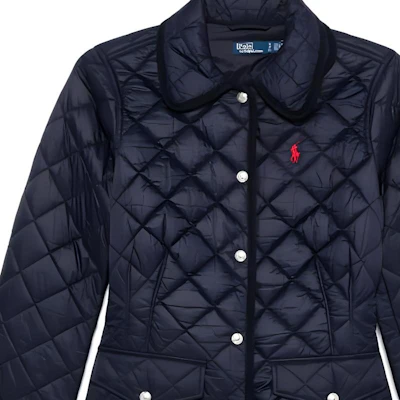 (W) 拉夫劳伦 FW24 海军蓝小马标志纽扣夹克 211940996-001 Sizing (W) 拉夫劳伦 FW24 海军蓝小马标志纽扣夹克 211940996-001