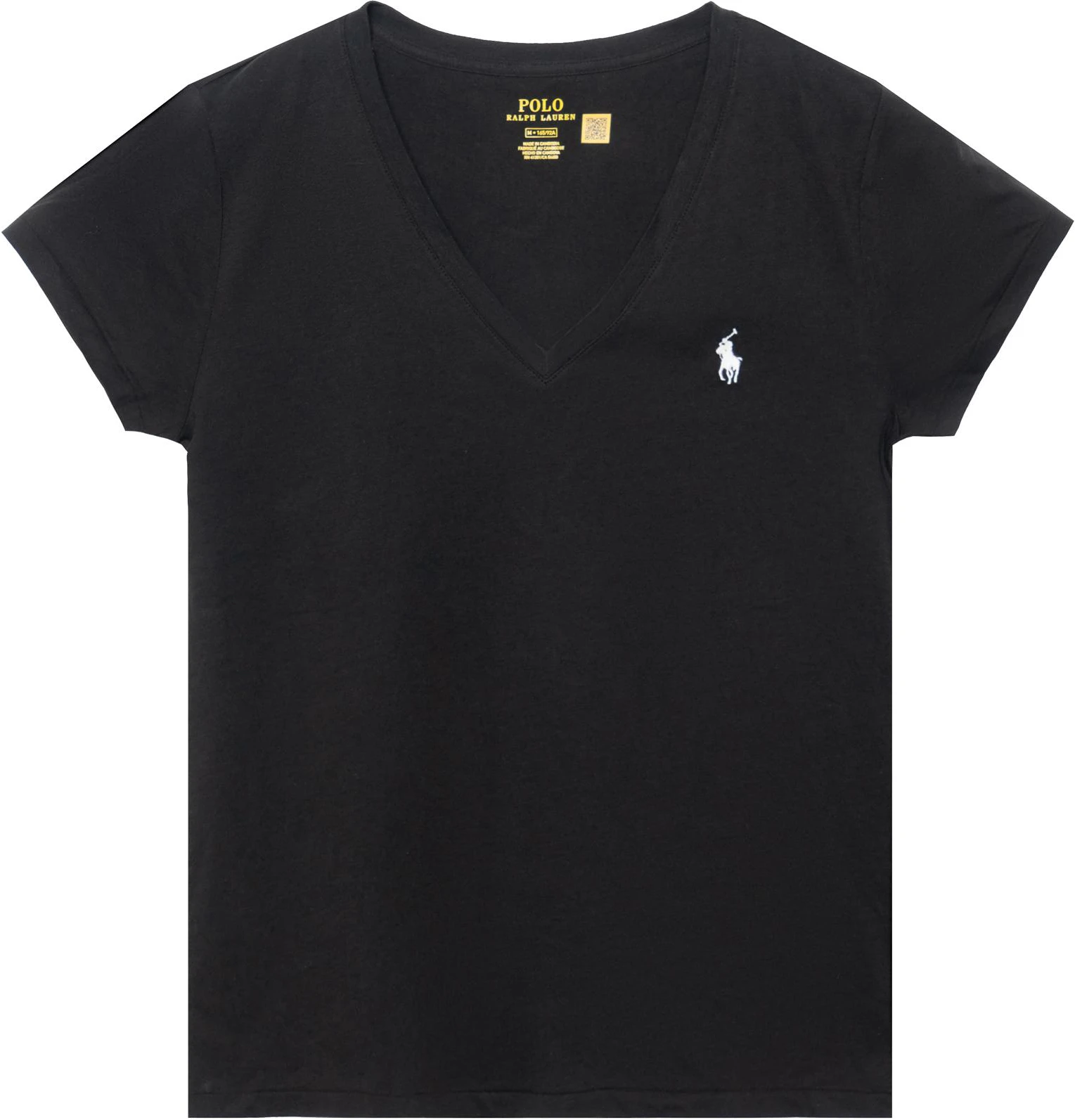 women-ralph-lauren-plain-logo-embroidered-v-neck-t-shirt-ss-23-black-classic-fit-wmpoknincu-20698-001
