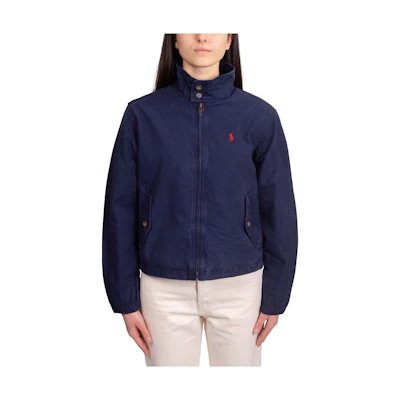 (Women) Ralph Lauren Solid Zip-Up Jacket Long Sleeve Blue 211936442-004