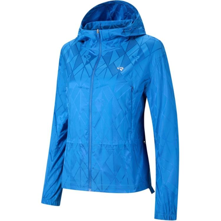 (Women) RAPIDO  Geometric Minimalist Sports Hoodie Jacket Klein Blue. CP4739Z20