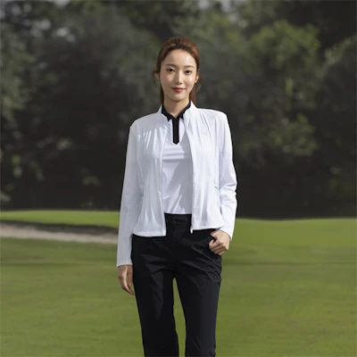 (W) RAPIDO 軽量スポーティージップアップジャケット - 柔らかい通気性でスリムフィット CP4376Z03 3