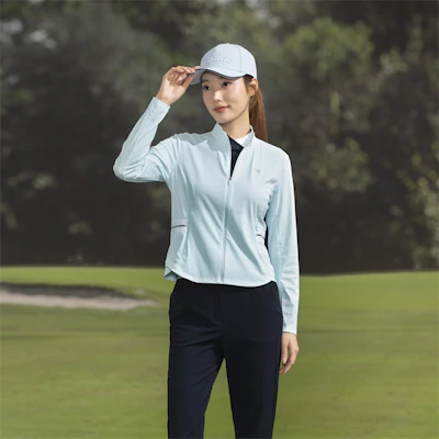 (W) RAPIDO 軽量スポーティージップアップジャケット - 柔らかい通気性でスリムフィット CP4376Z03 9