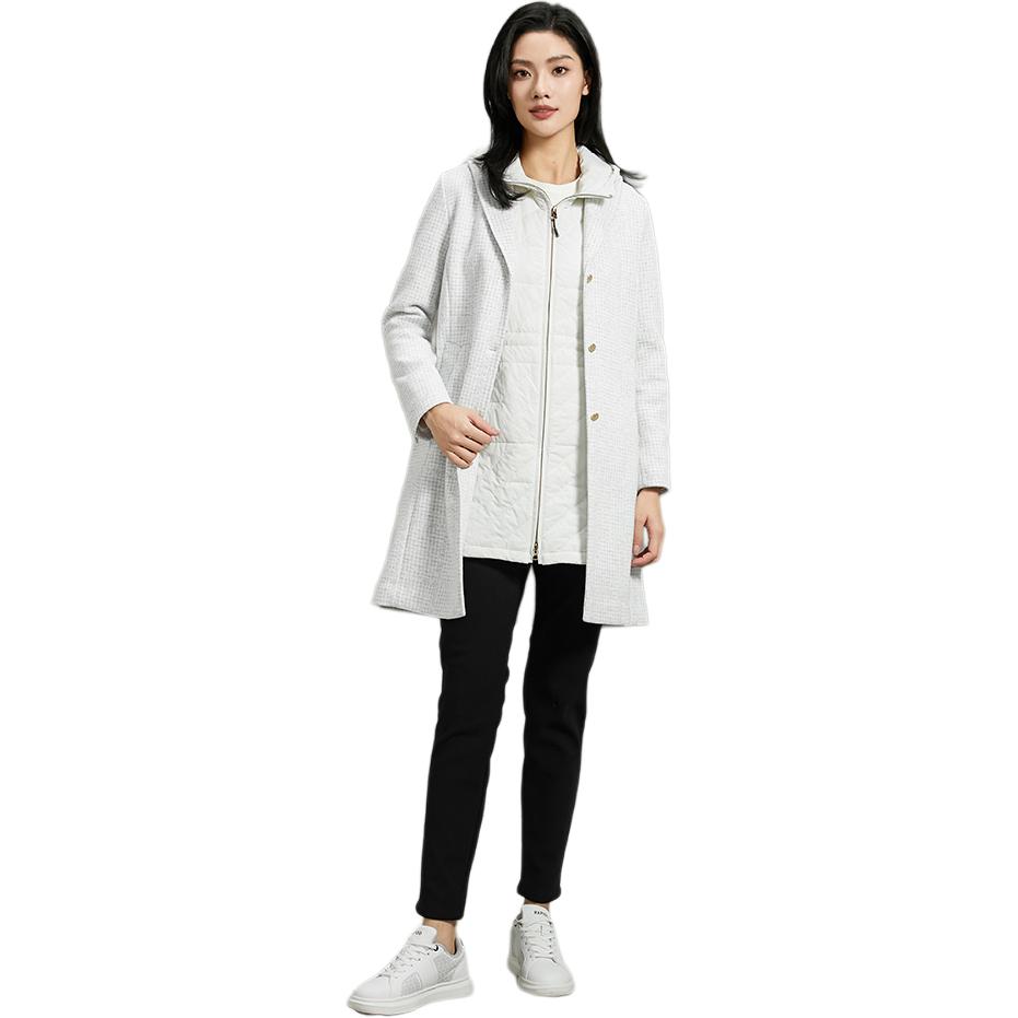 Lookbook (W) RAPIDO 無地 カジュアルアウトドアフーディージャケット - ライトベルベットグレー. CP3939U05