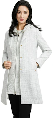 (W) RAPIDO 無地 カジュアルアウトドアフーディージャケット - ライトベルベットグレー. CP3939U05 Purchase (W) RAPIDO 無地 カジュアルアウトドアフーディージャケット - ライトベルベットグレー. CP3939U05