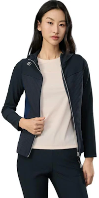 (W) RAPIDO ストライプ カラーブロック アウトドア ジップアップ フーディ ジャケット CP4176G05 Sizing (W) RAPIDO ストライプ カラーブロック アウトドア ジップアップ フーディ ジャケット CP4176G05