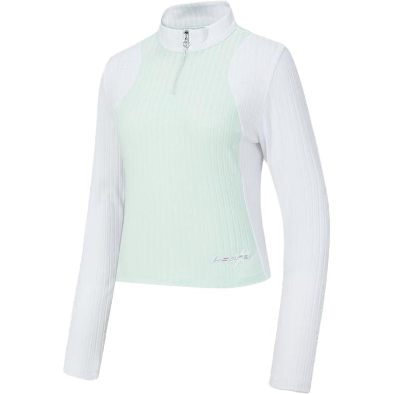 (Women) RAPIDO Contrast Color Long-Sleeve Sweatshirt - Mint Green CP4241A73