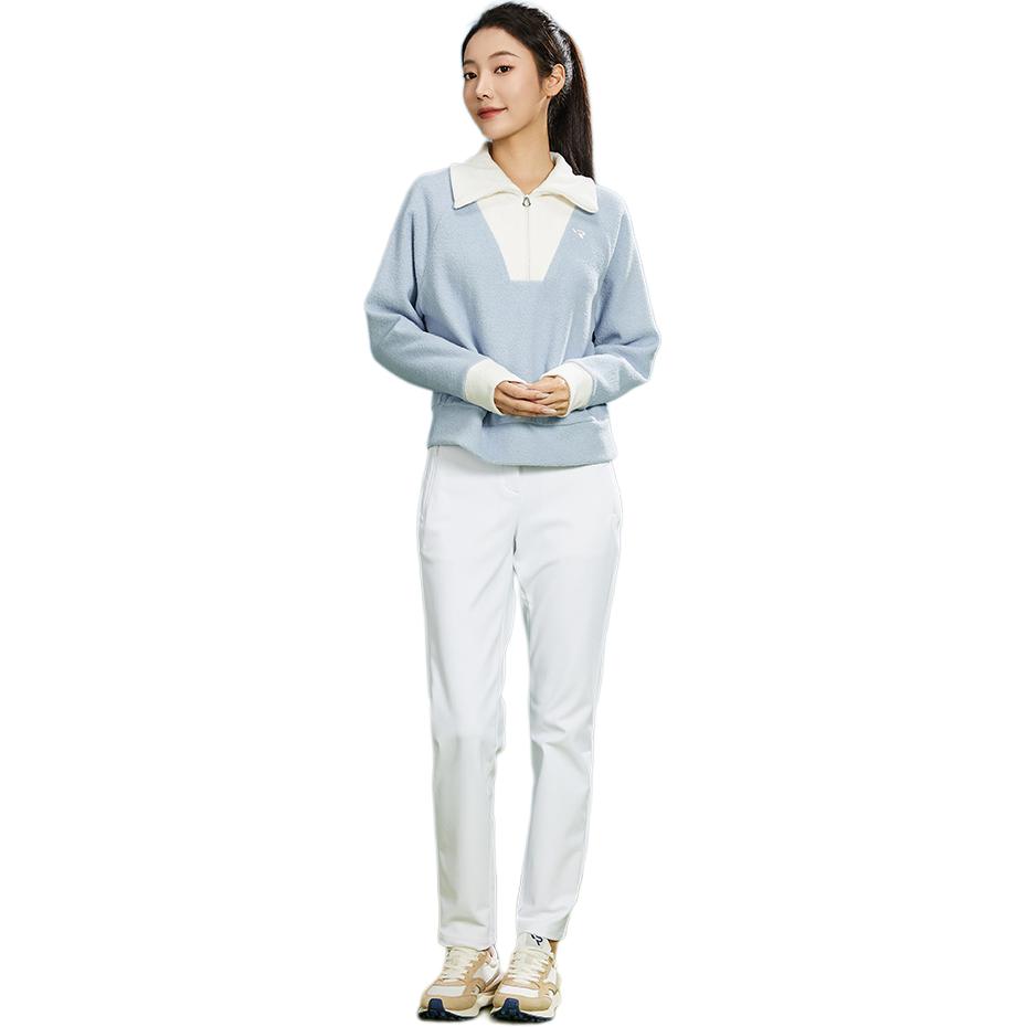Lookbook (W) RAPIDO Golf Baju Sejuk Leher Tinggi Warna Blok Biru Langit CP3941Z91